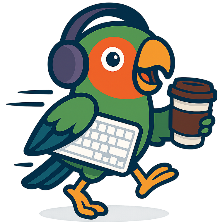 Voicci coffee mascot