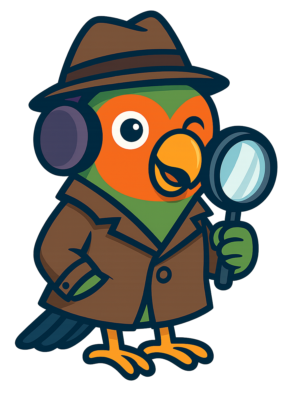 Voicci detective mascot